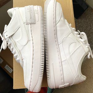 Nike AirForce One Triple Shadow White Women's 6